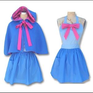 Fairy godmother costume apron with cape